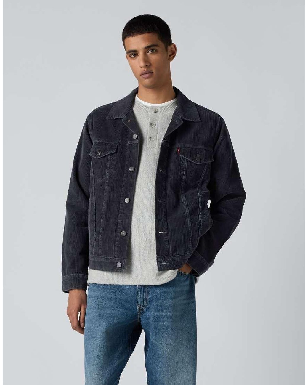 Levi's Blue Corduroy Trucker Jacket for men