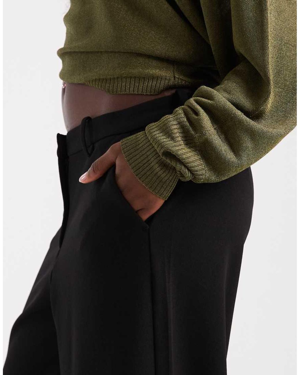 Vero Moda Black Wide Leg Tailored Trouser