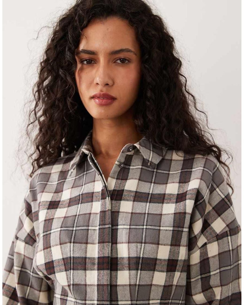 ASOS Gray Cinched Shirt
