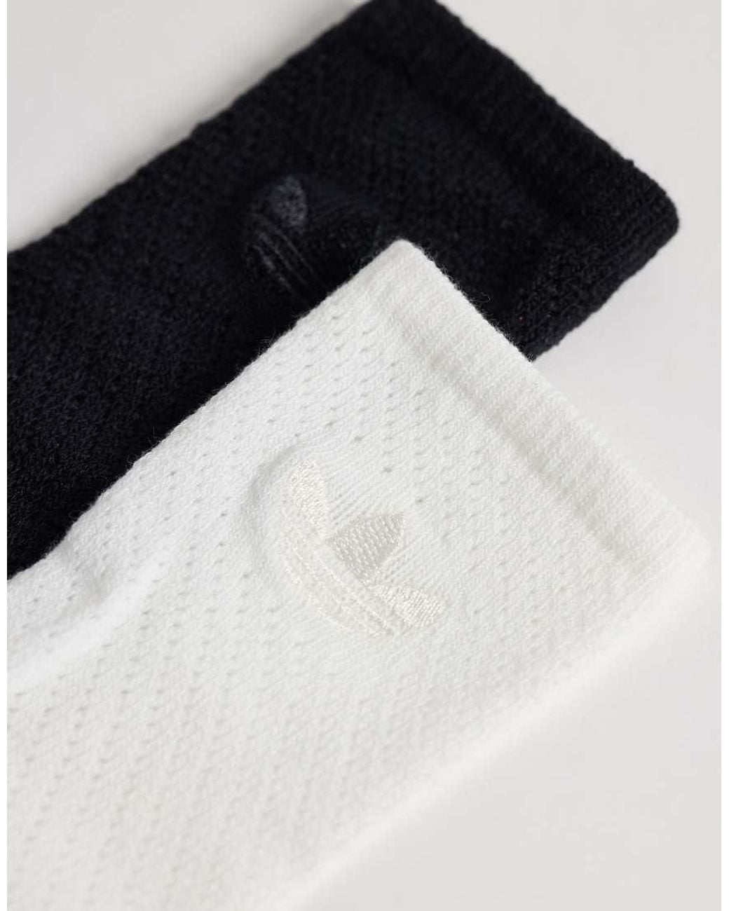 Adidas Originals White 2 Pack Crochet Socks for men