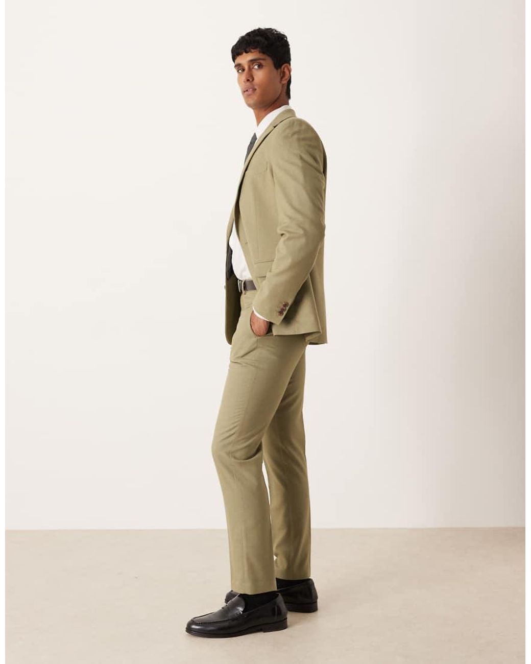 ASOS Natural Slim Suit Jacket for men
