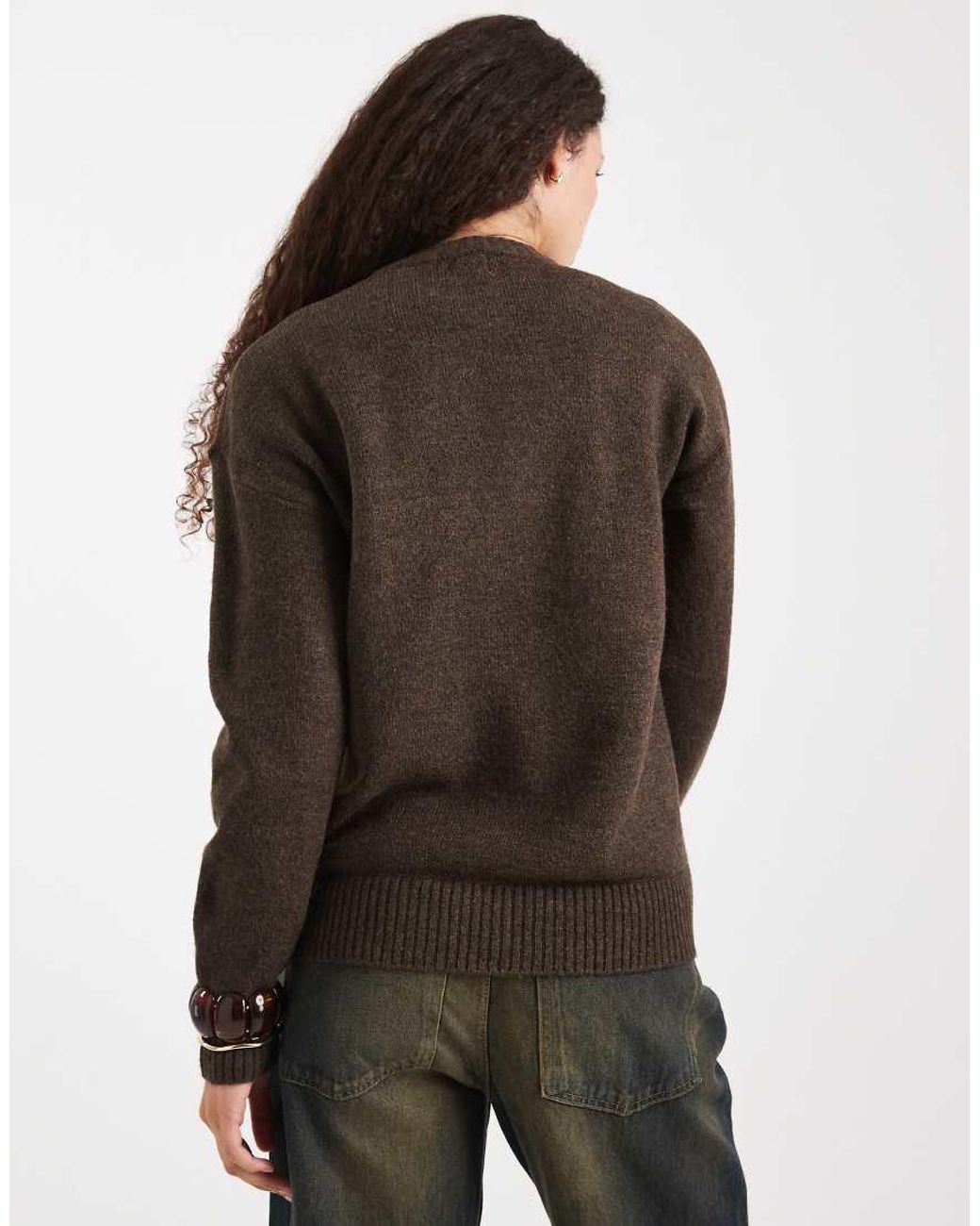 Cotton On Brown Luxe Crew Sweatshirt