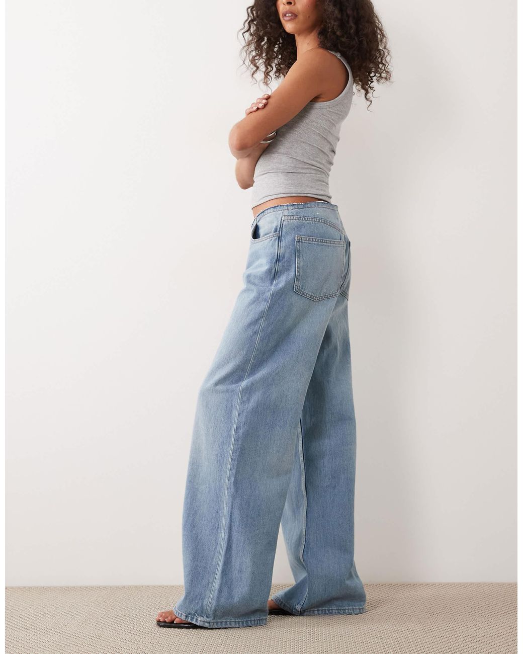 Jean décontracté - clair Mango en coloris Blue