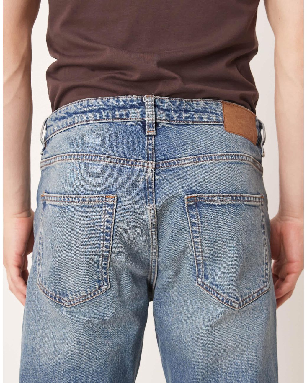 Mango Blue Tapered Jean for men