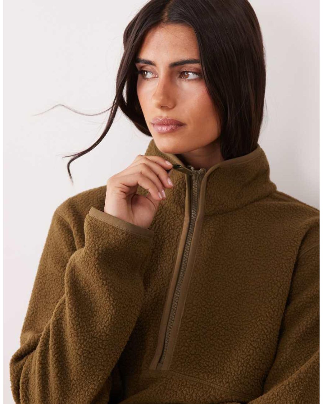 Regatta Brown Cosy Frankie Borg Half Zip Fleece