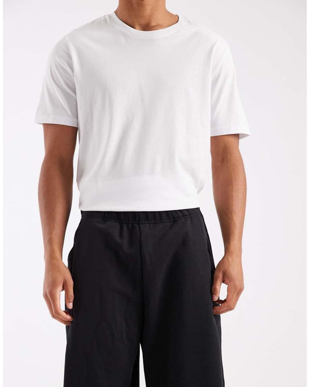 Adidas Originals White Premium Essentials Open Wide Hem Pants for men