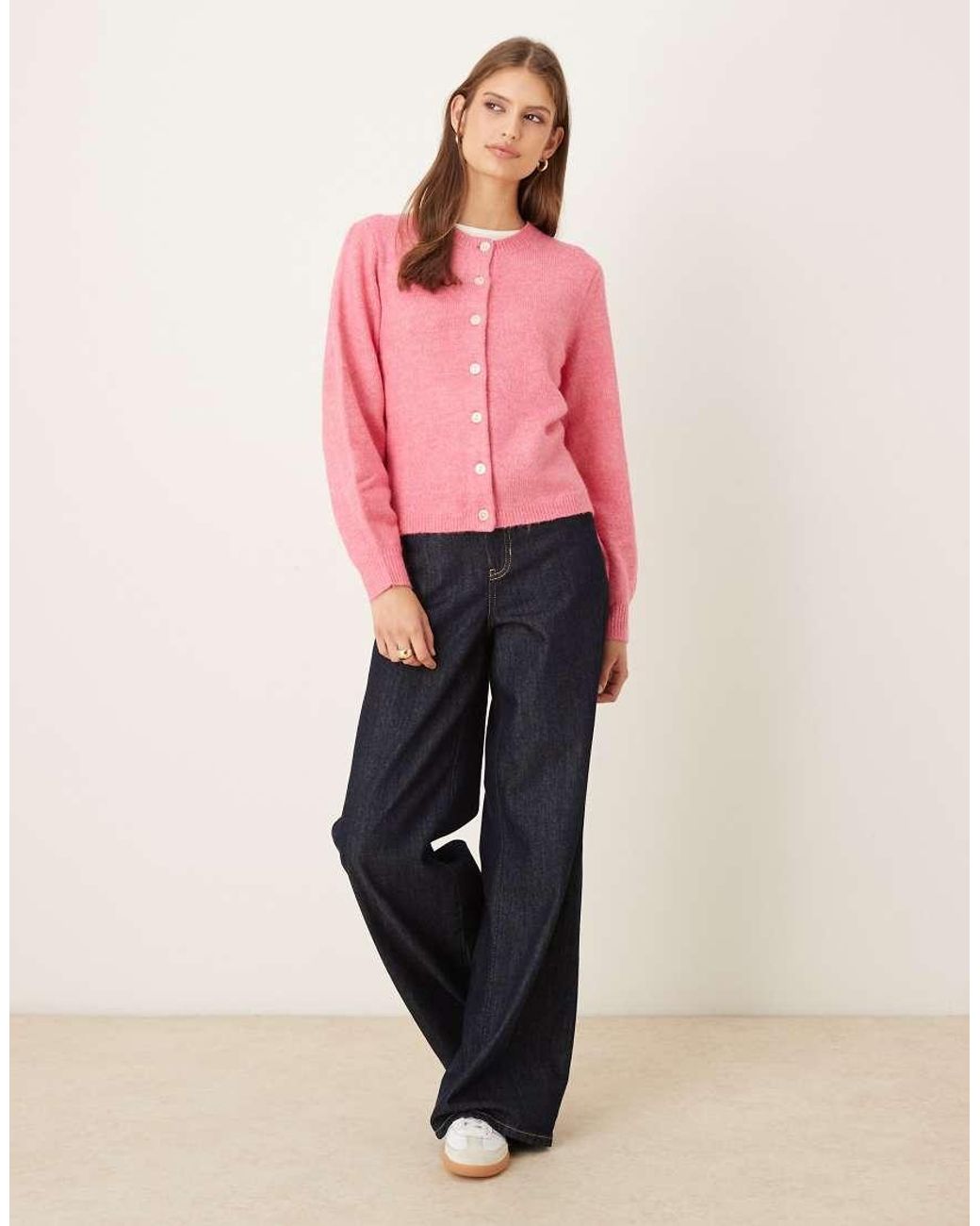 Vila Pink Super Soft Knitted Cargidan