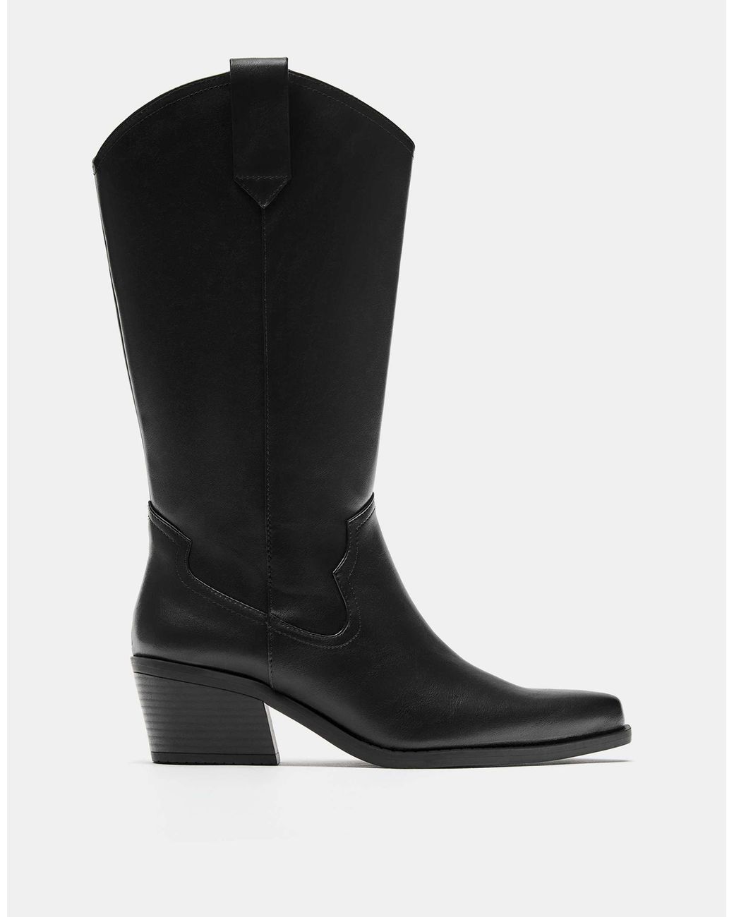 Santiags Pull&Bear en coloris Black