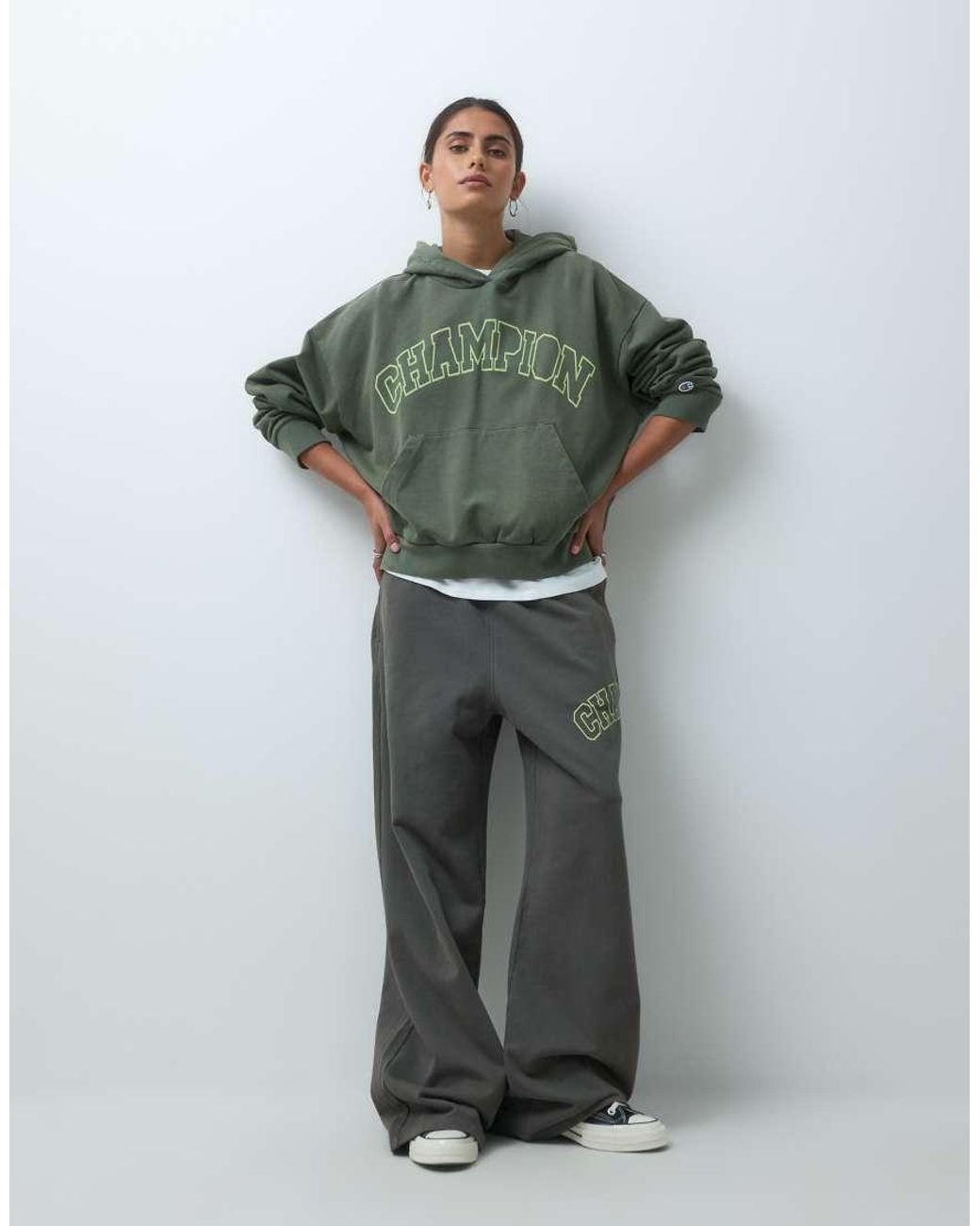 Champion Green Future Memories Oversized Hoodie