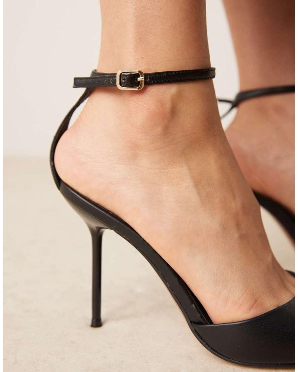ASOS Natural Nano Barely There High Heel Sandals