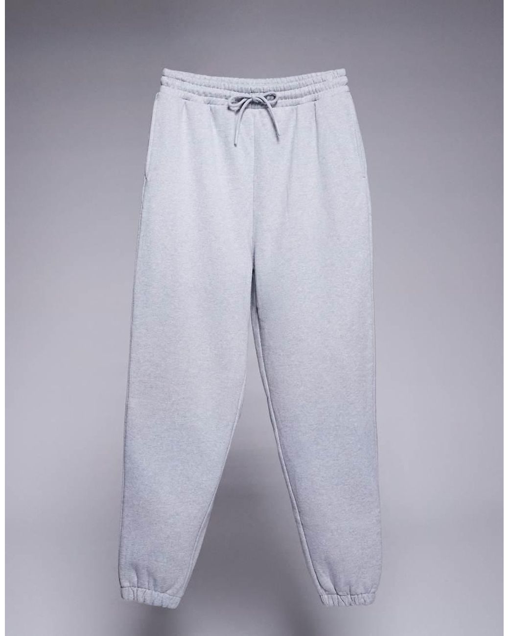 ASOS Blue Premium Heavyweight Cuffed Joggers 400Gsm for men