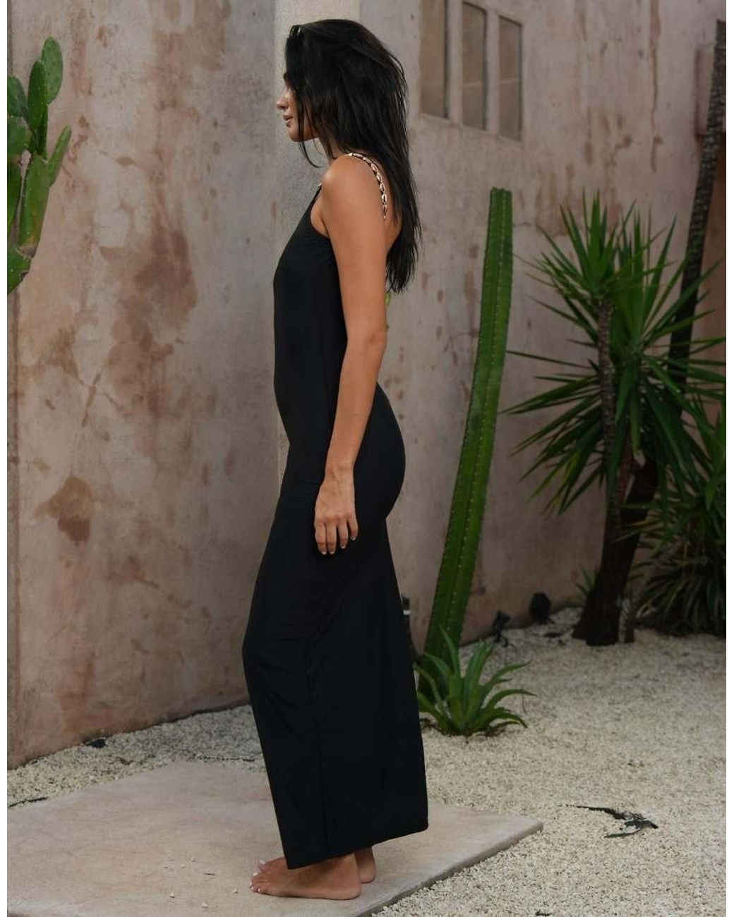 Moda Minx Green Backless Maxi Dress With Shell Detail