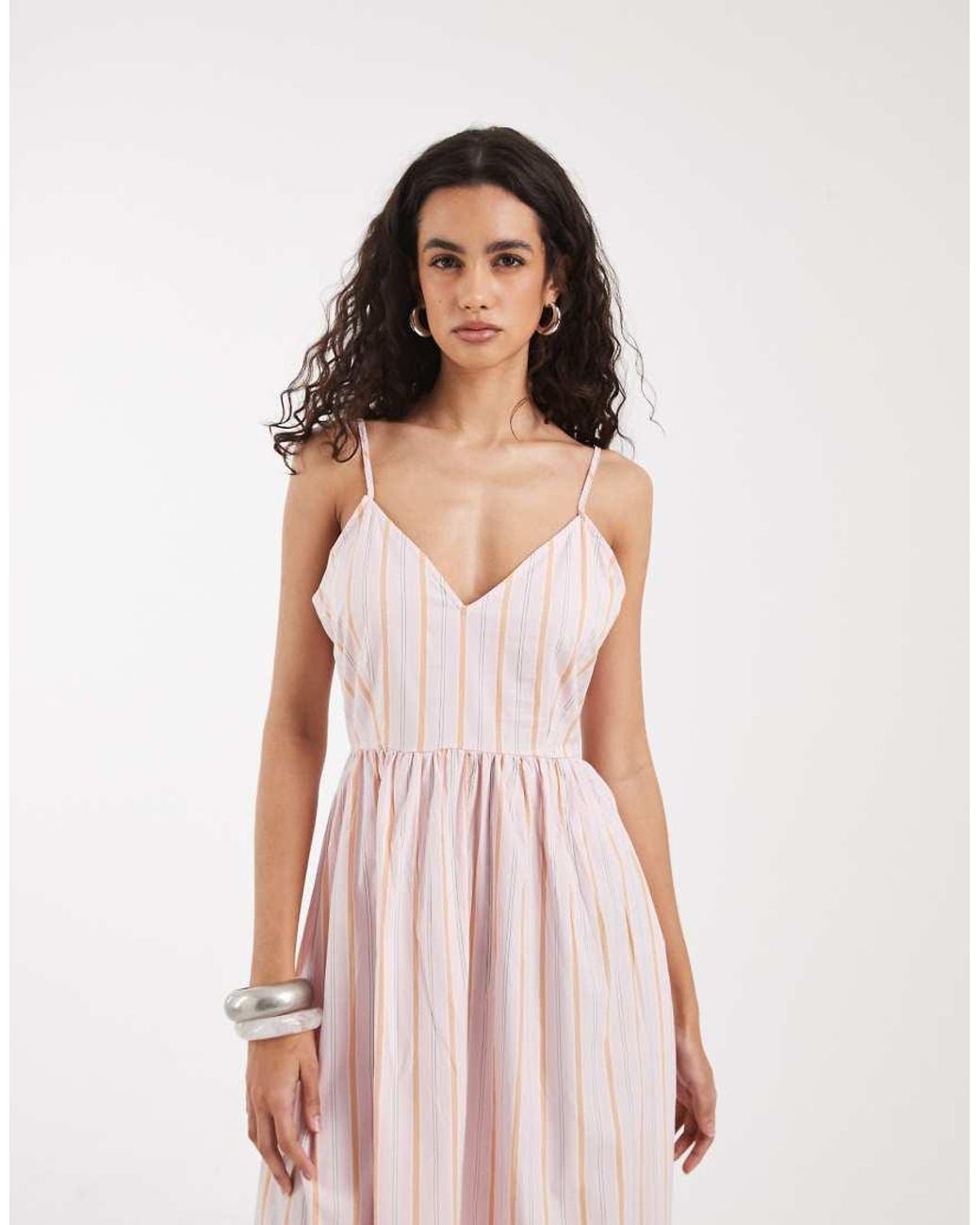 Vero Moda Pink Cami Midi Dress