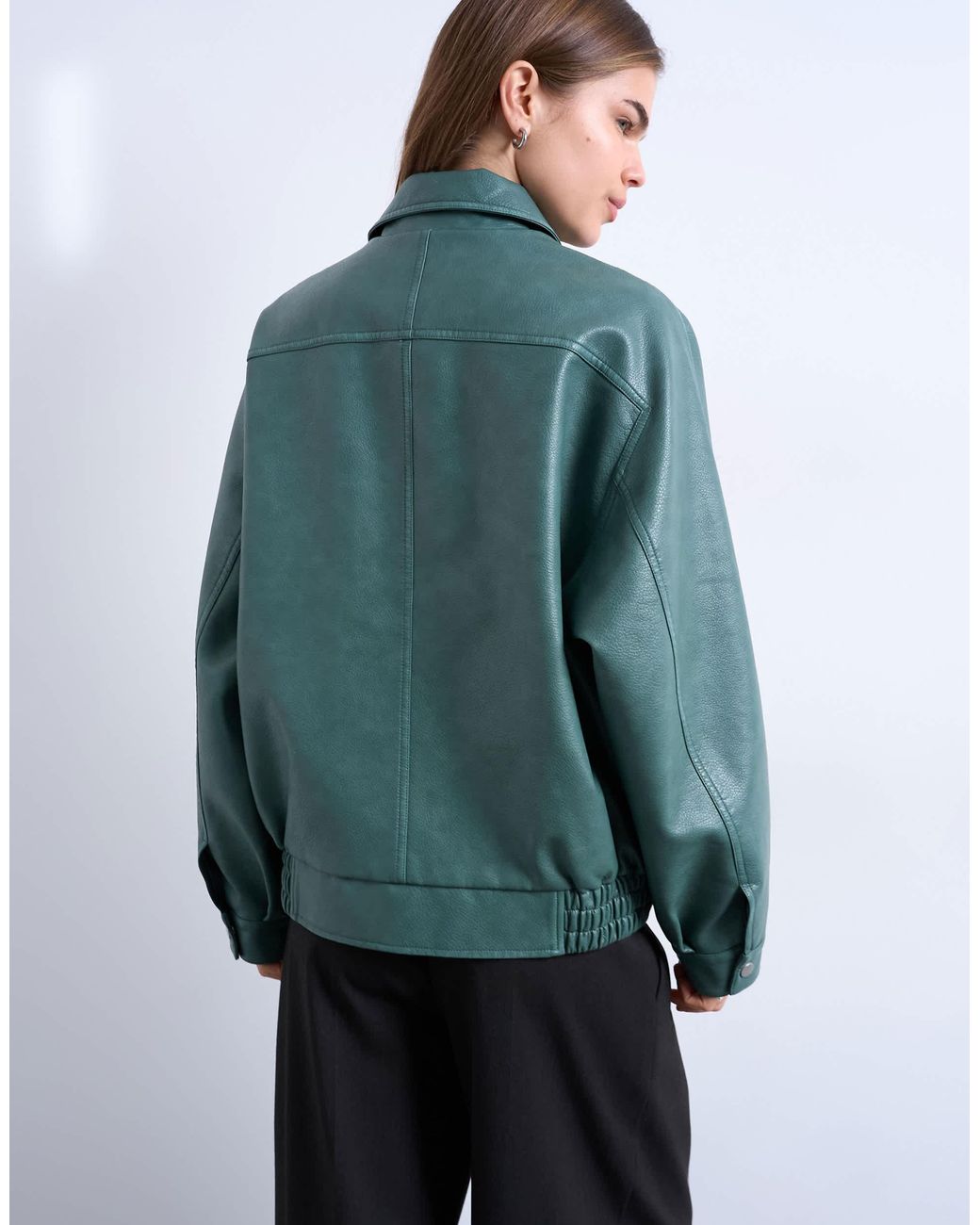 TOPSHOP Blue – jacke aus pu