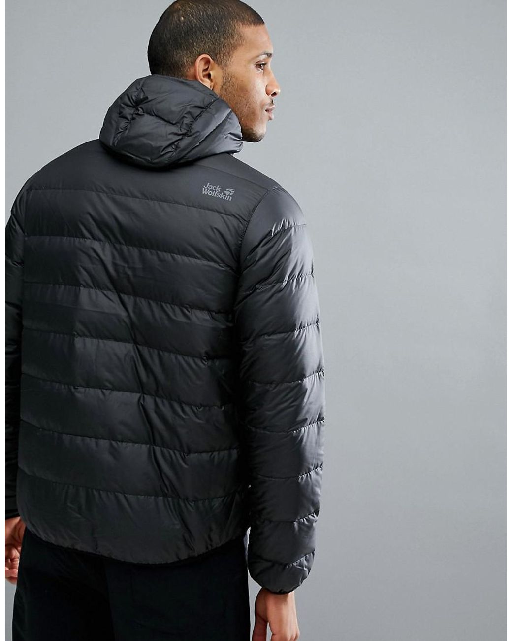 Jack Wolfskin Helium Men's Down Jacket in Black for Men | Lyst