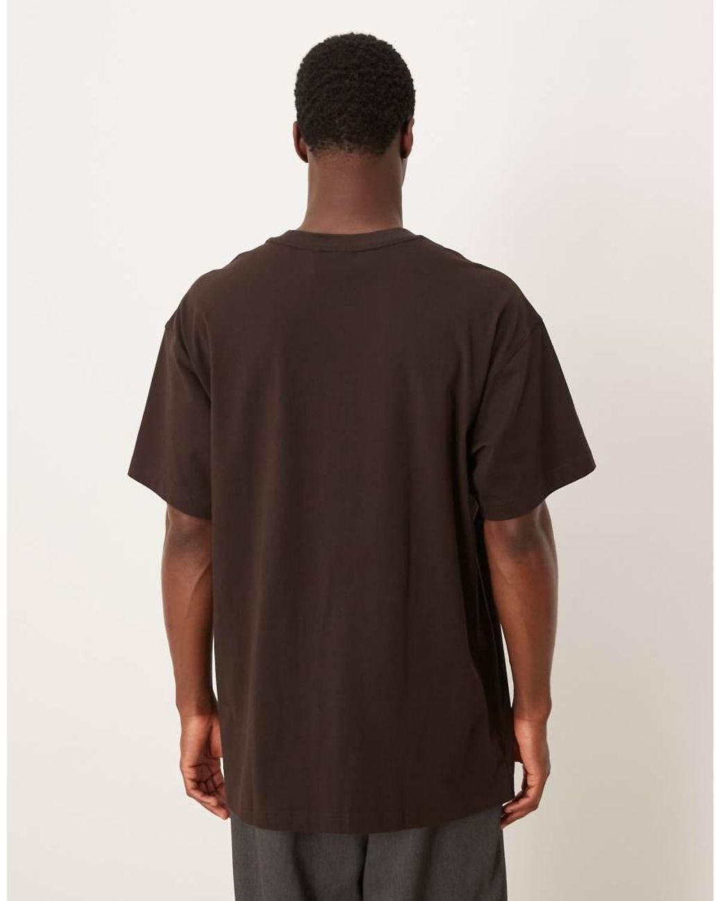 Adidas Originals Brown Essential Oversized T-shirt for men