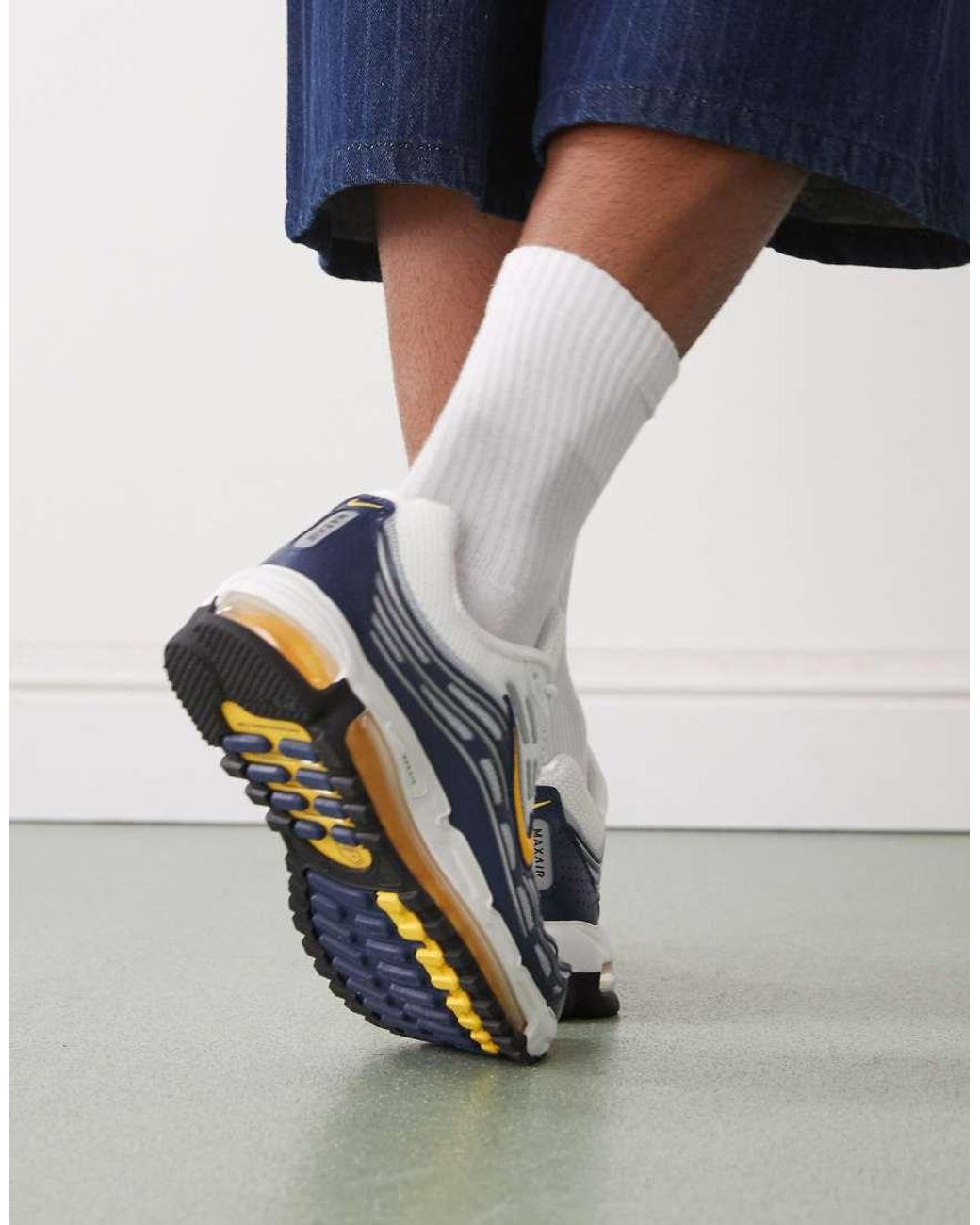 Zapatillas De Deporte Blancas Y Azul Marino Air Max Tl 2.5 De -Gris Nike de color Blue