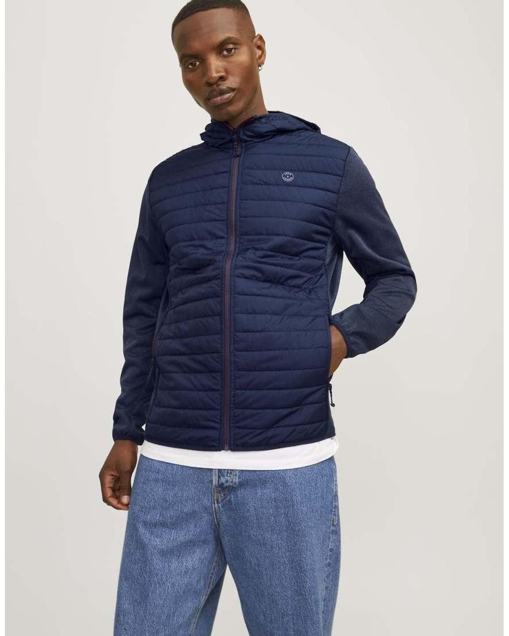 Jack & Jones Blue Hybrid Jacket for men