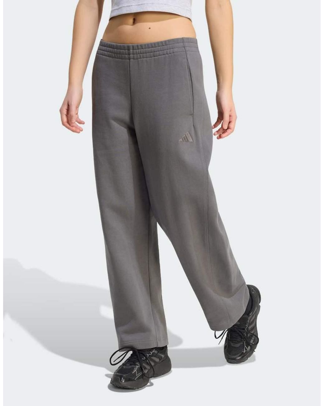 Adidas Originals Gray Adidas Kit Small Logo Barrel Pant