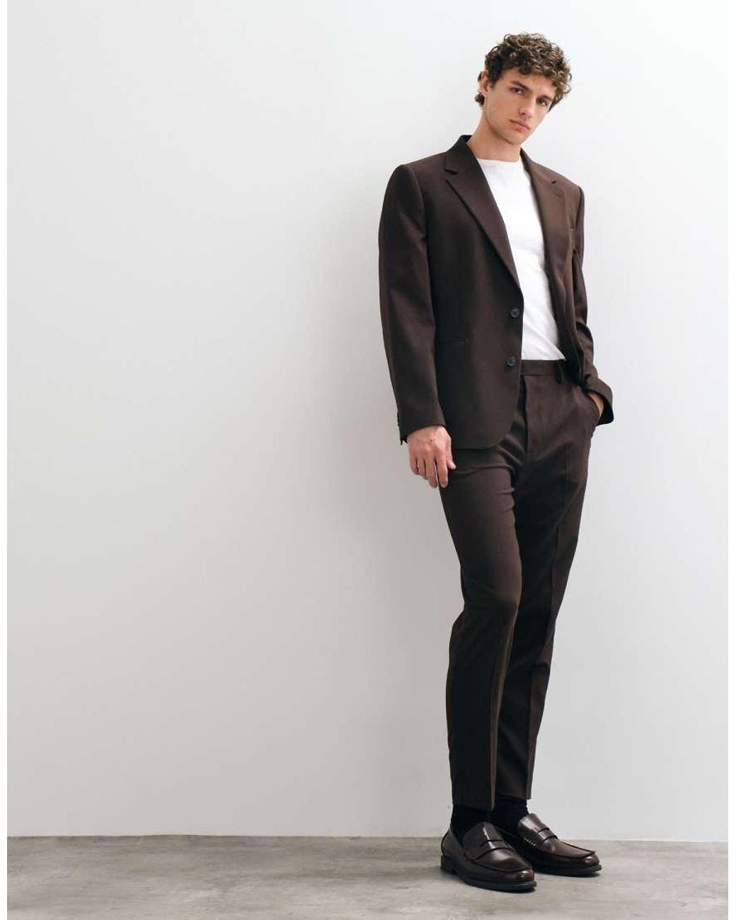 ASOS Black Tapered Suit Trousers for men