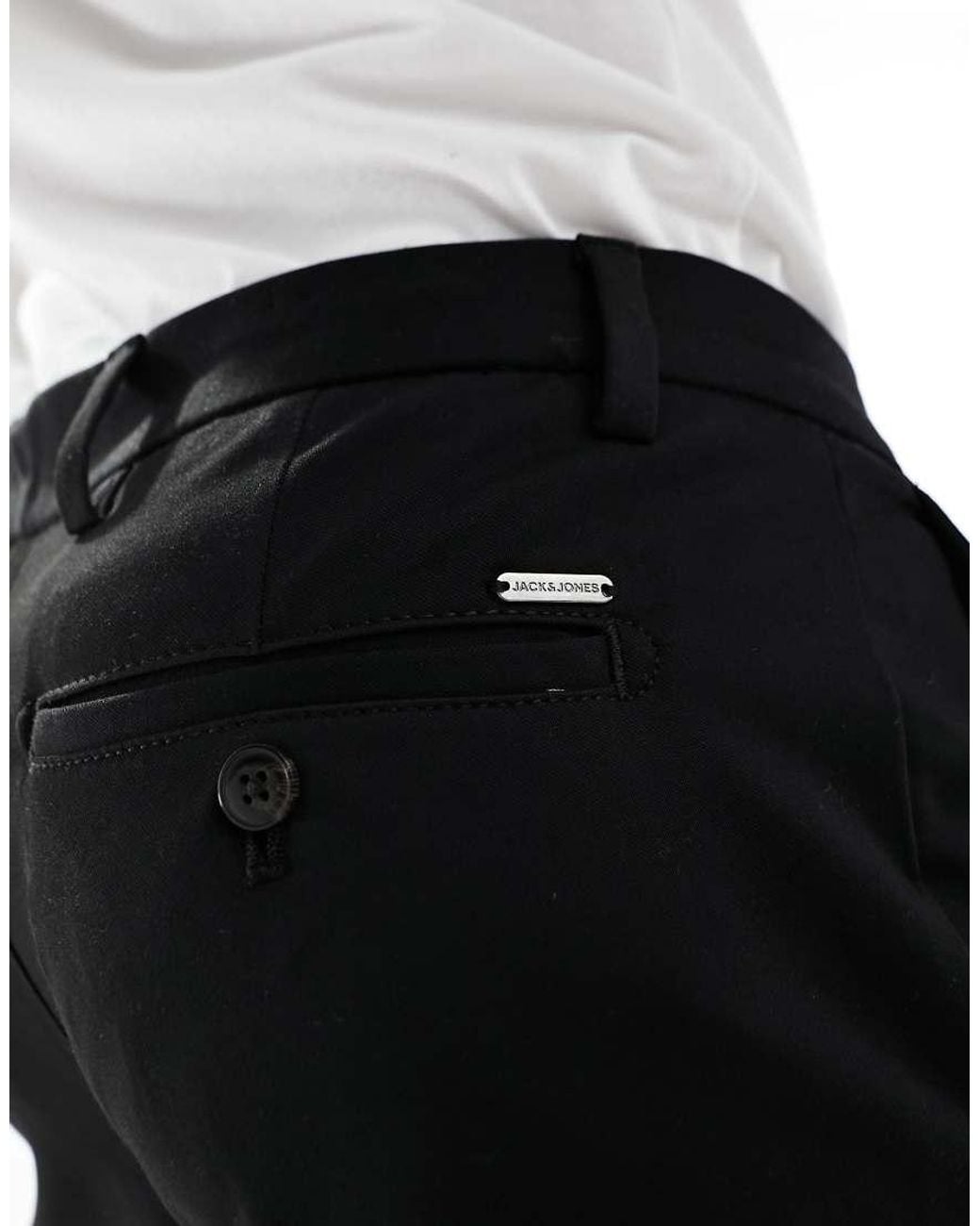 Jack & Jones Black Intelligence Marco Slim Fit Smart Trouser for men