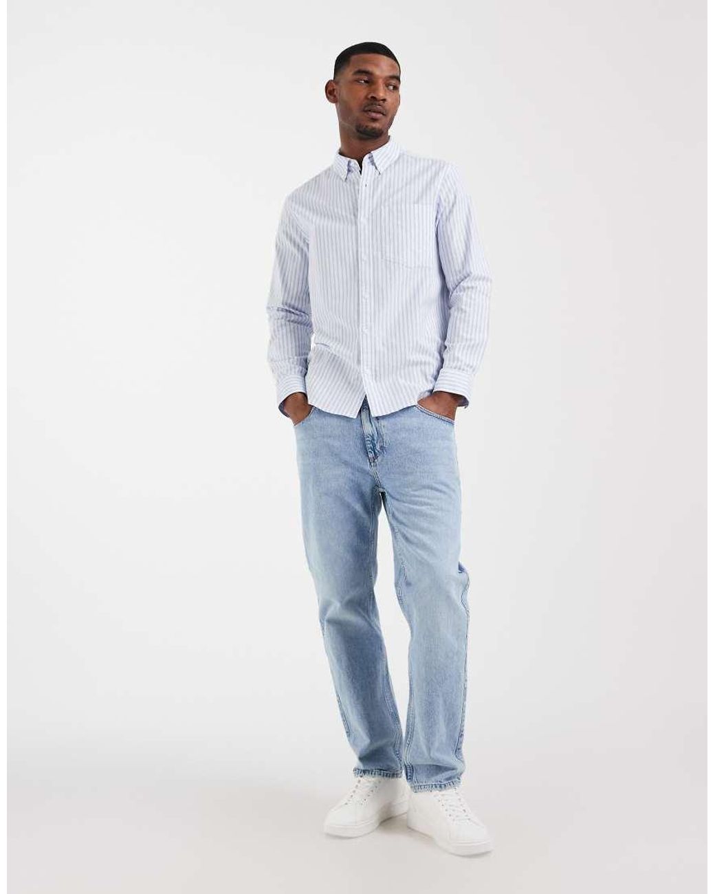 Calvin Klein White Oxford Shirt for men