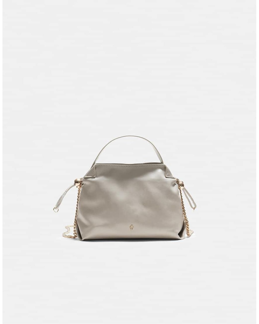Stradivarius Natural Small Ruched Crossbody Bag