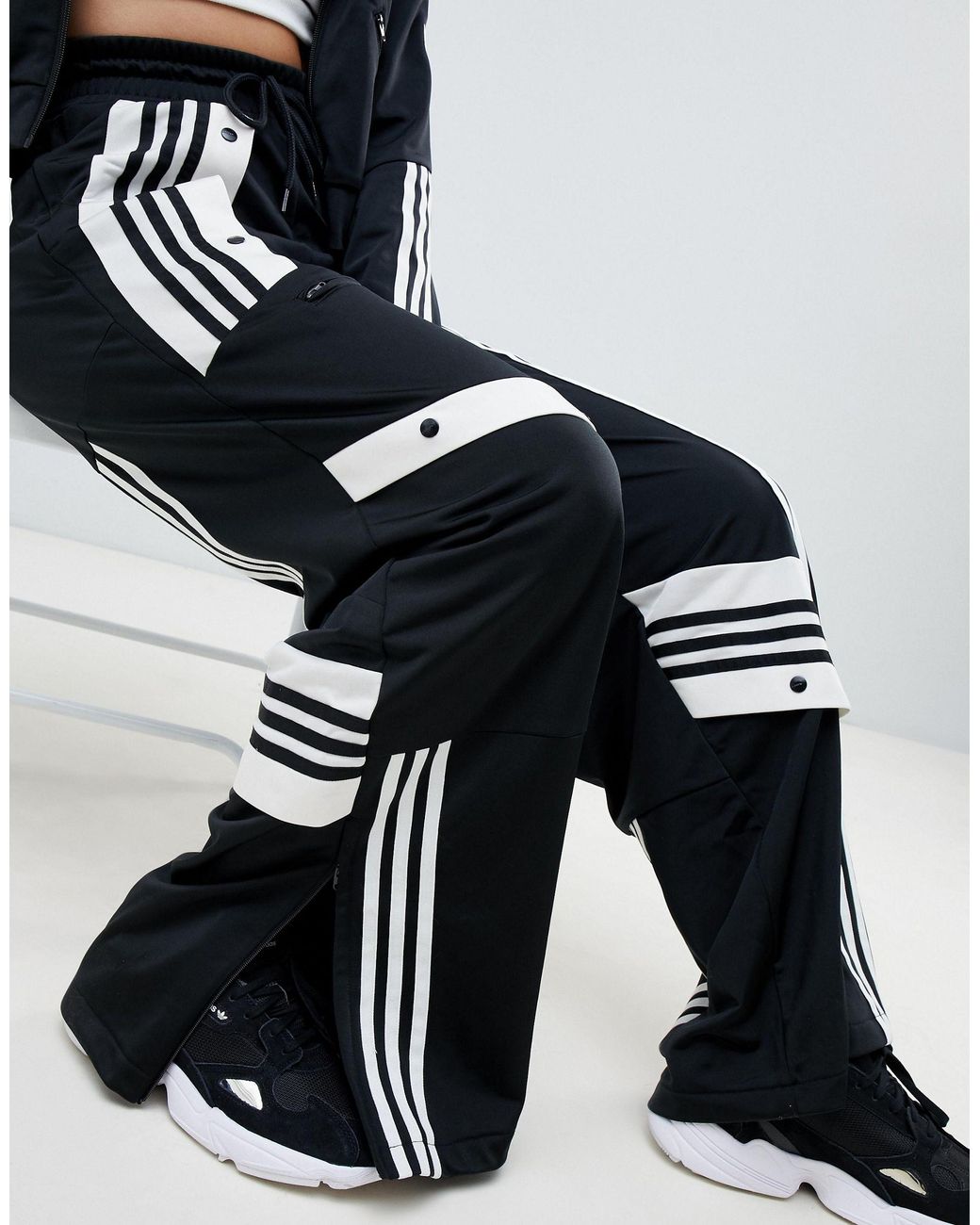adidas Originals Synthetic X Danielle Cathari Deconstructed Track Pants in  Black | Lyst UK