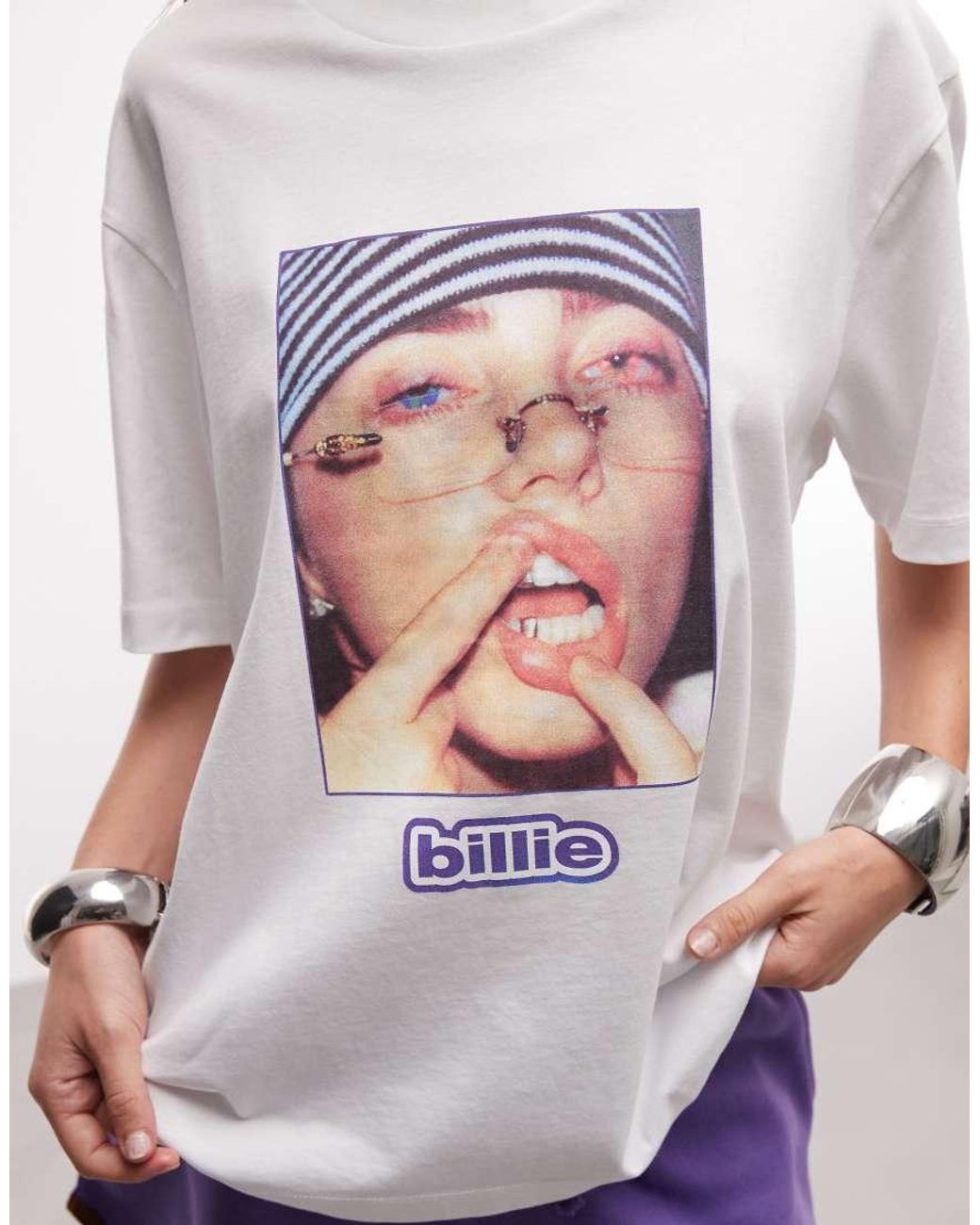 ASOS White X Billie Eilish Official Merch Licensed Relaxed T-shirt