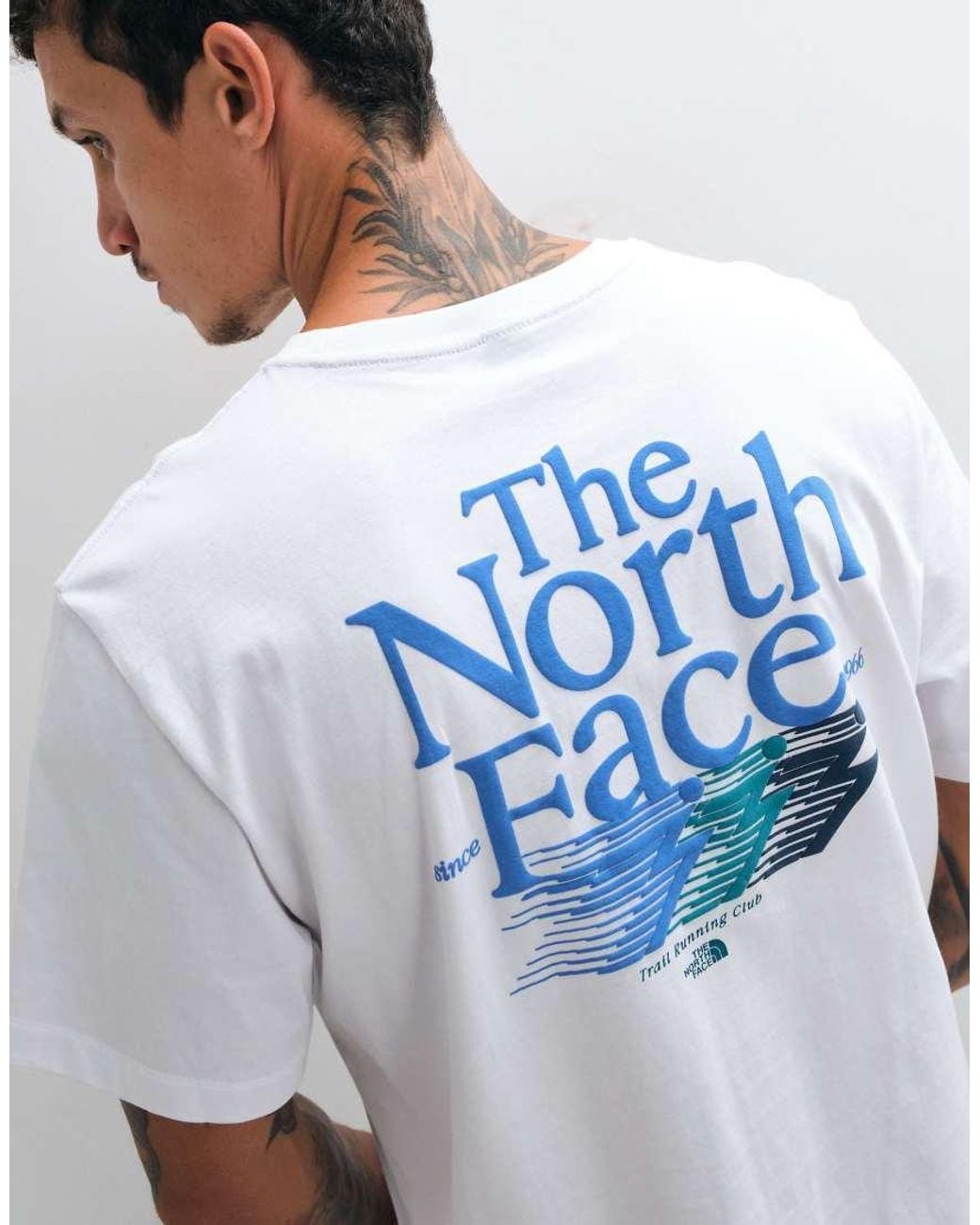 The North Face White Retro Trail Graphic T-shirt for men