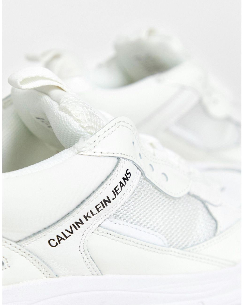 Calvin Klein Marvin Chunky Trainers in White for Men | Lyst