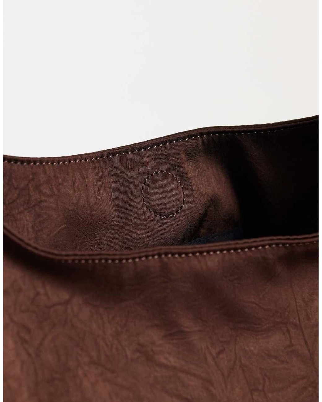 ASOS Brown Satin Oversized Tote Bag