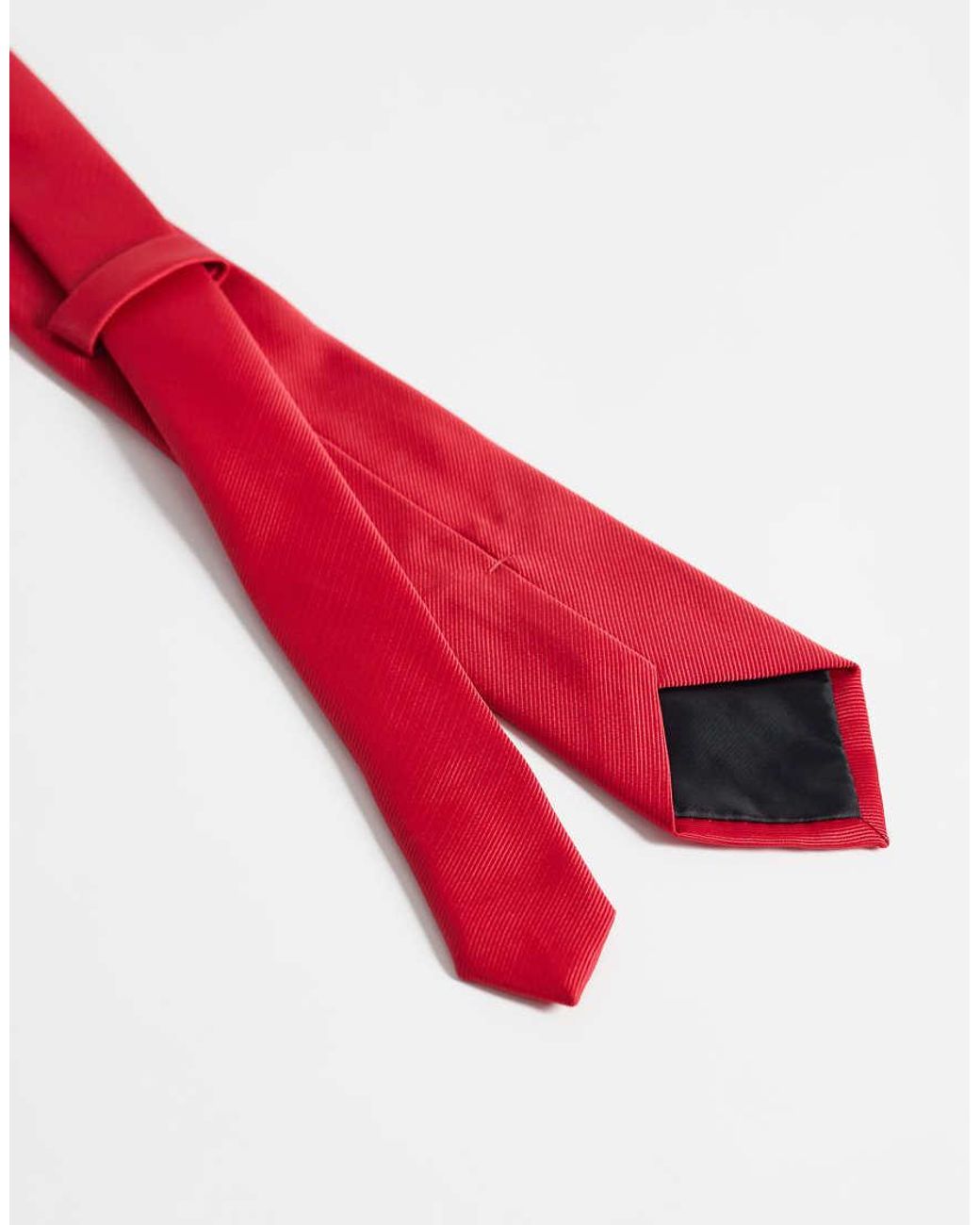 ASOS Red Satin Tie for men
