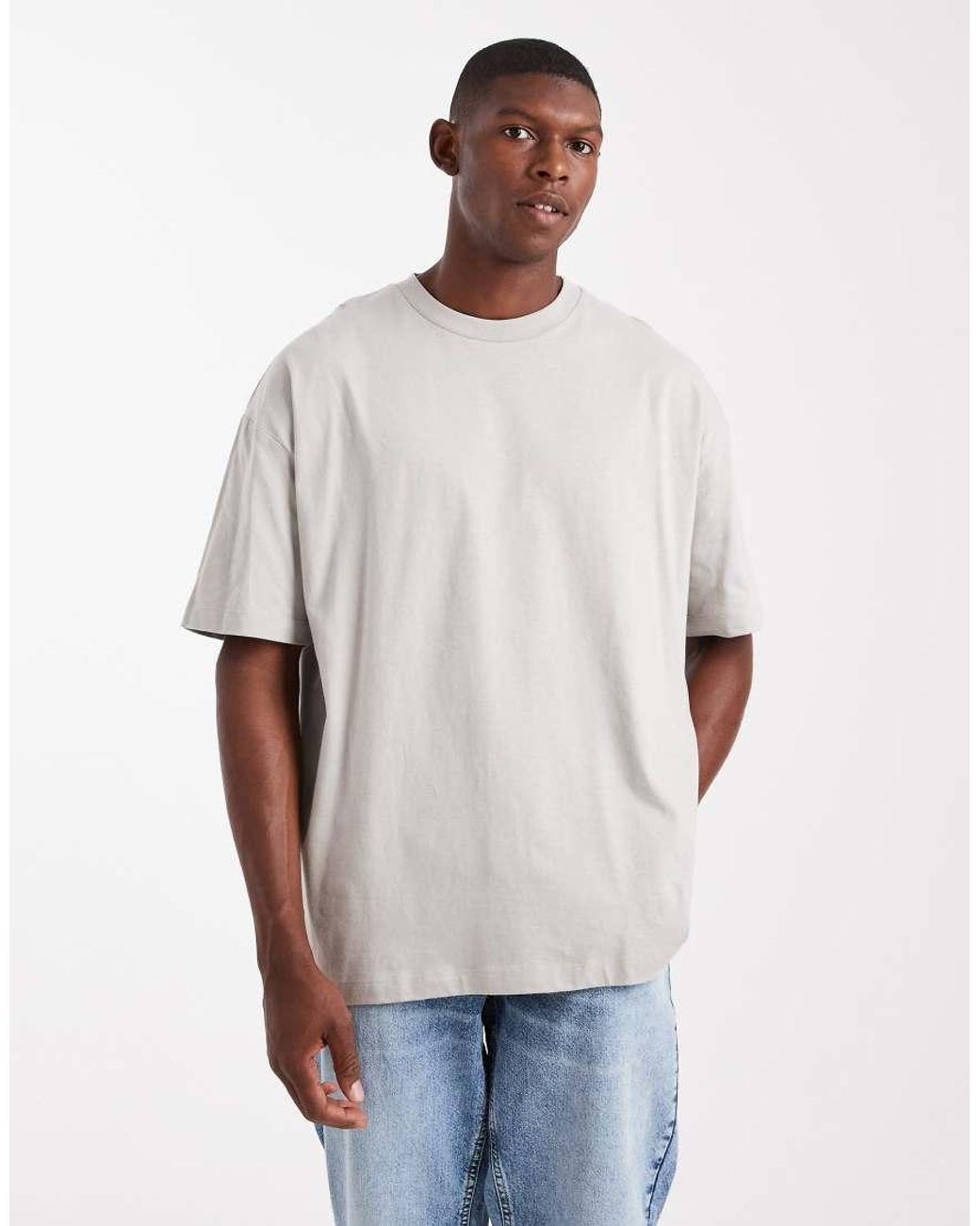 ASOS White Relaxed T-Shirt With Street Graphic for men