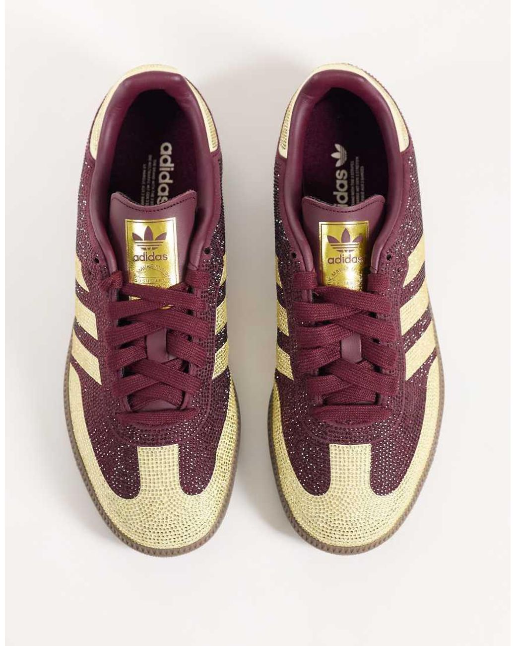 Adidas Originals Brown Samba Og Rhinestone Trainers