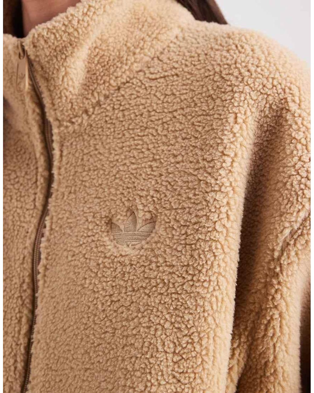 Adidas Originals Natural Teddy Fleece Jacket