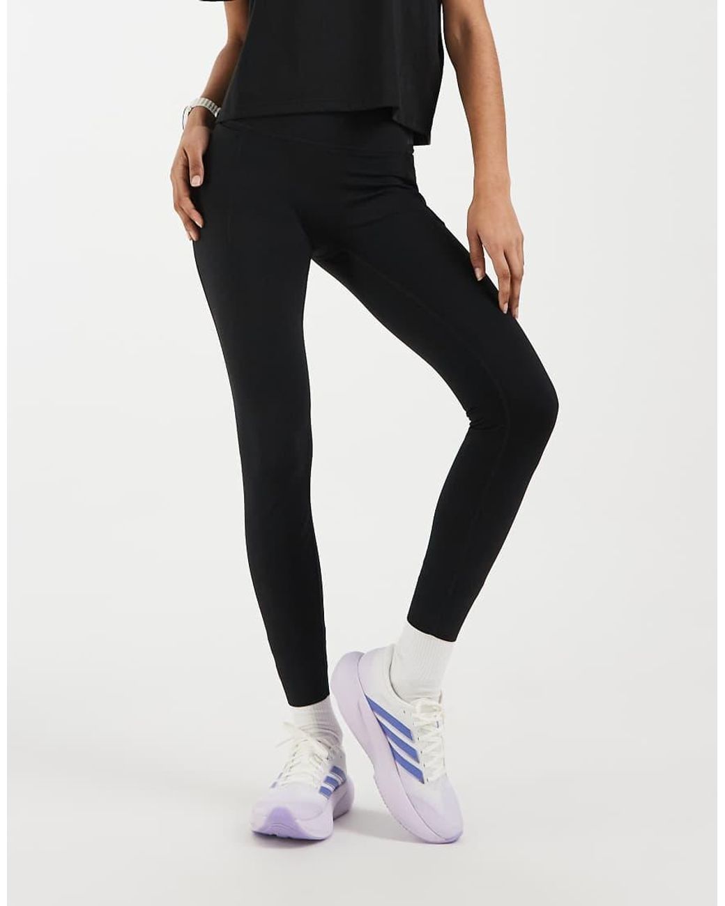 Adidas Originals Black Adidas Training Optime Full Length Leggings