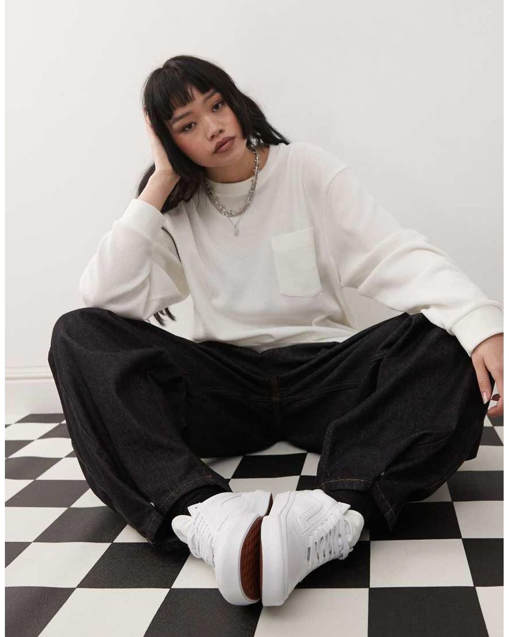 Vans White Old Skool Faux Leather Trainers
