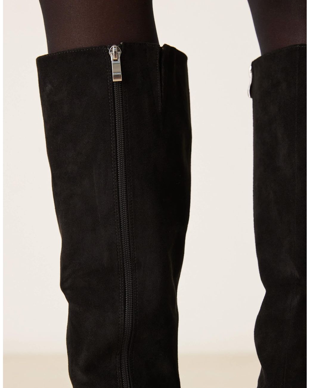 Raid Black Ishbel Block Heeled Boots