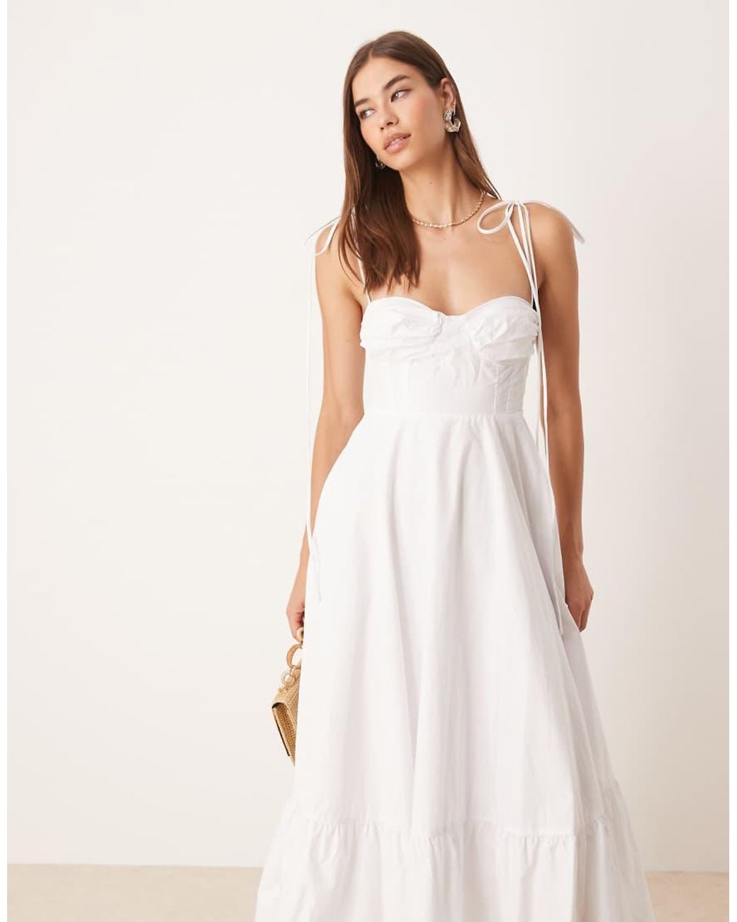 Glamorous Natural Strappy Maxi Dress