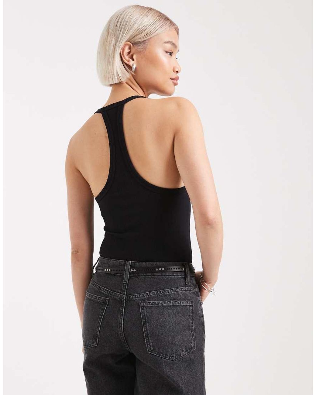 Edikted Black Alanah Cut Out Ribbed Bodysuit