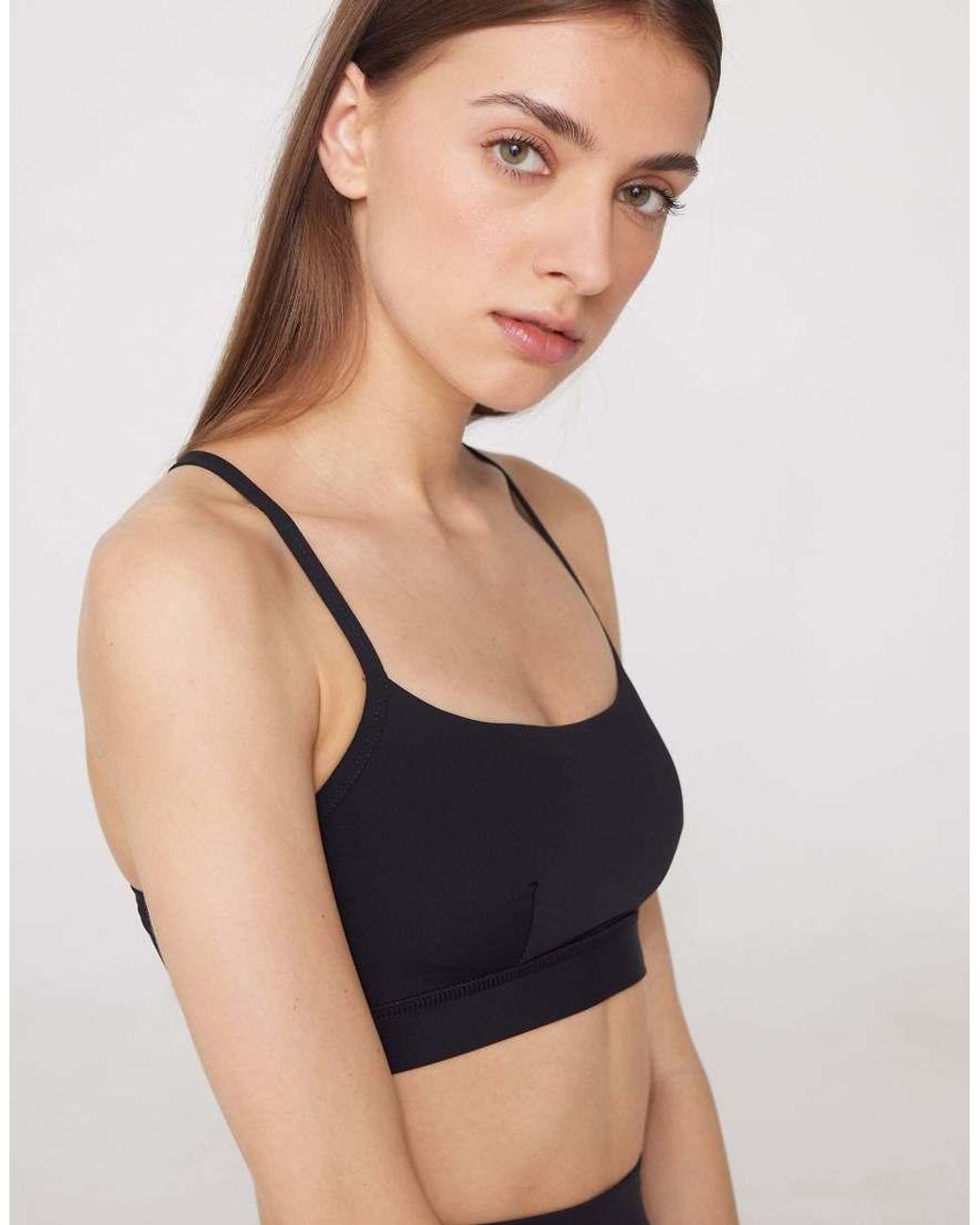 Tezenis Blue Spaghetti Strap Padded Short Sport Top