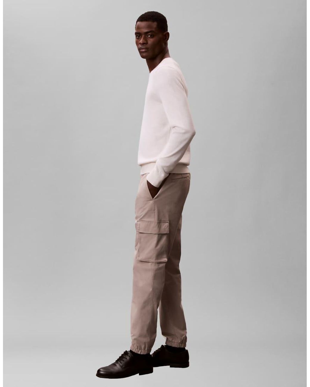 Calvin Klein Natural Skinny Comfort Cargo Trousers for men