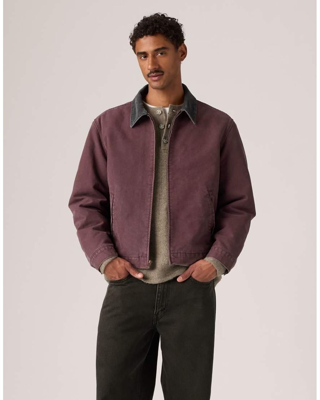 Levi's Purple Castro Full Zip Lined Jacket for men