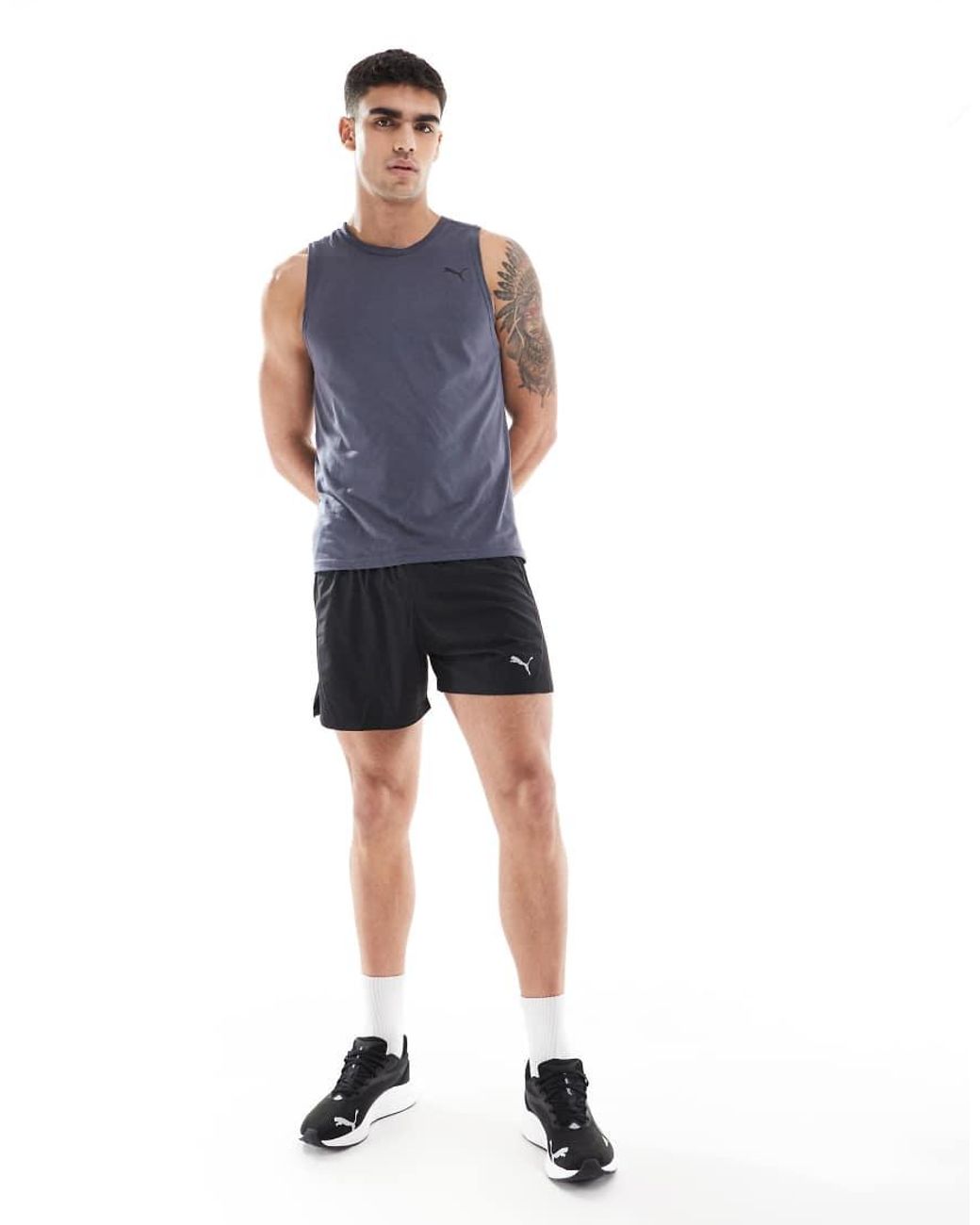PUMA Blue Velocity 5" Running Shorts for men