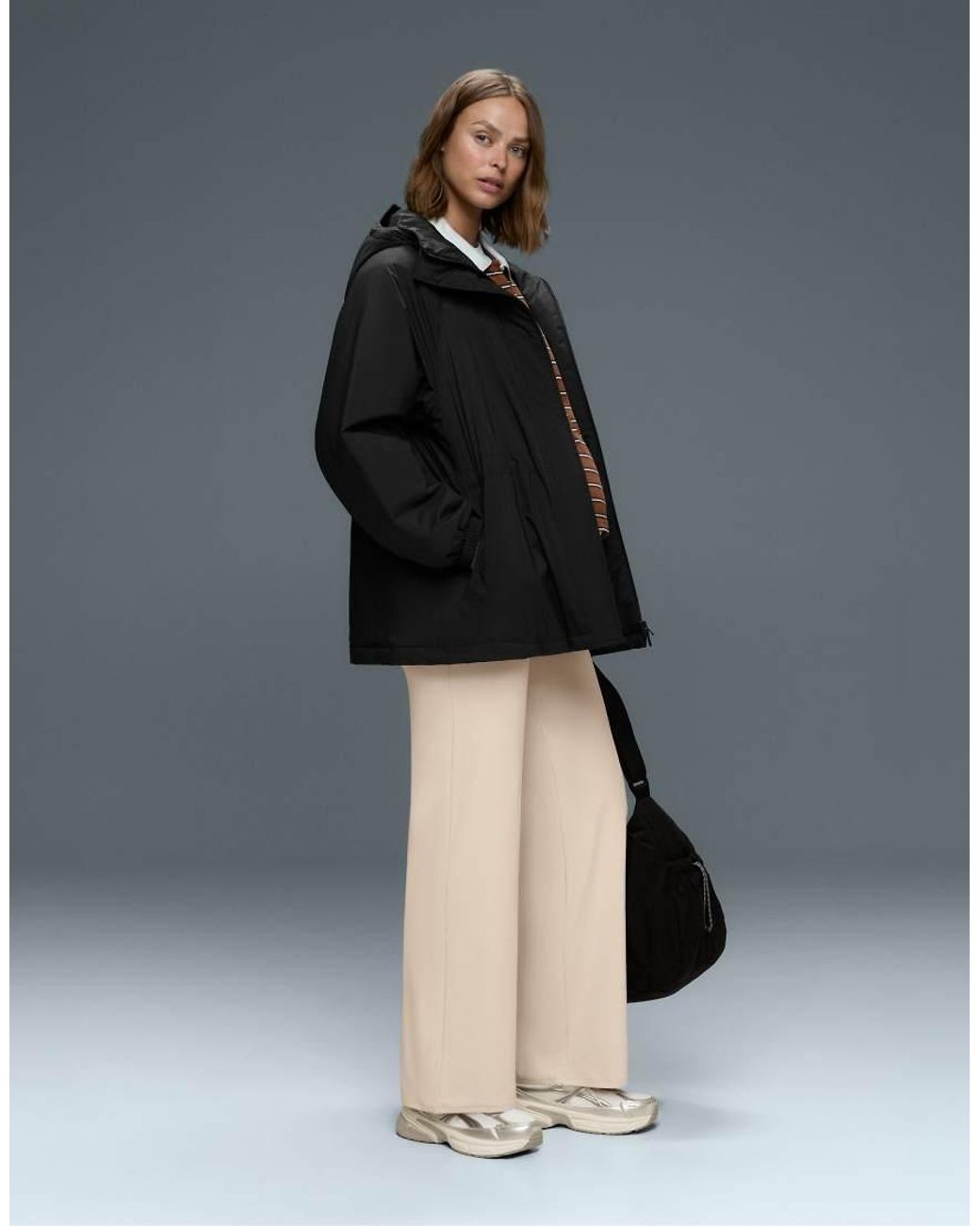 Oysho Natural Maternity Comfortlux Straight-leg Trousers