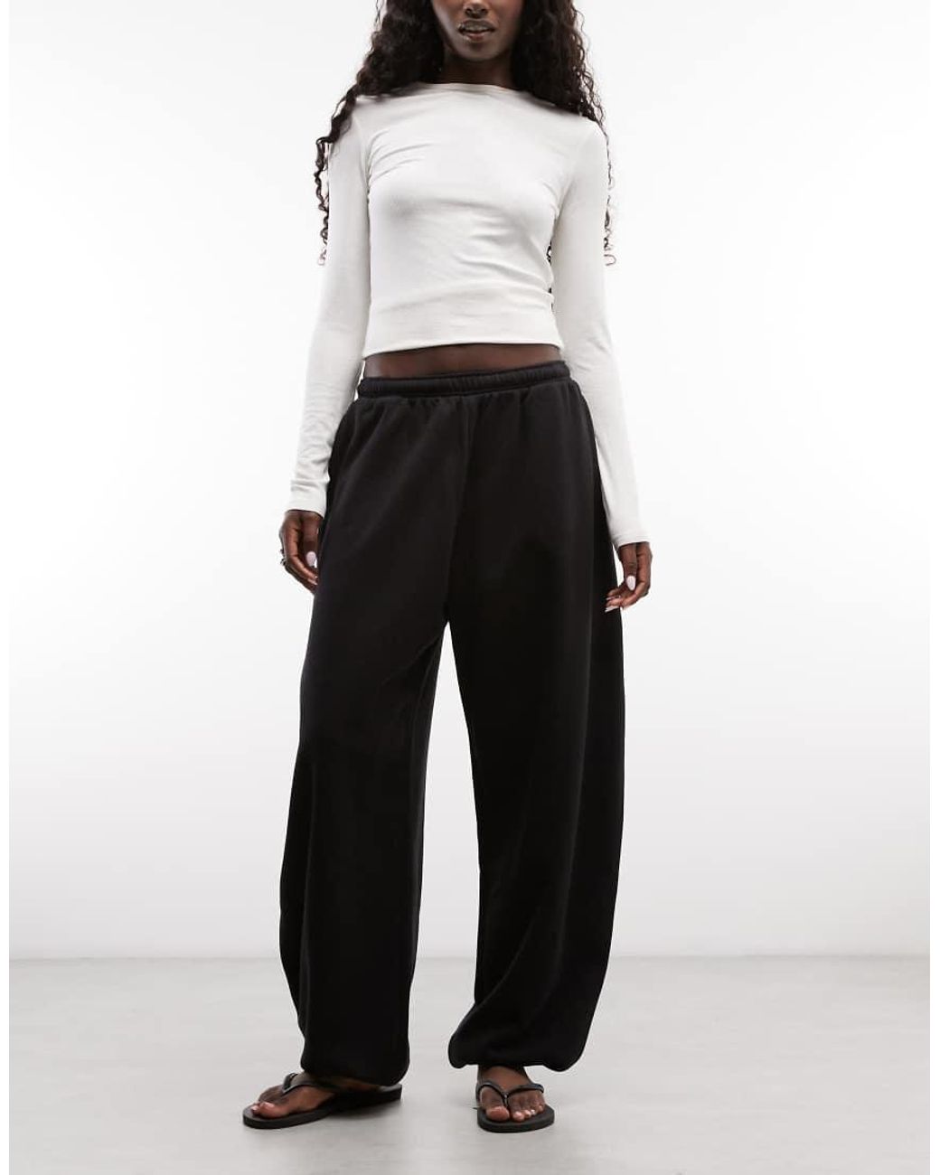 Weekday Black Cuffed Jogger