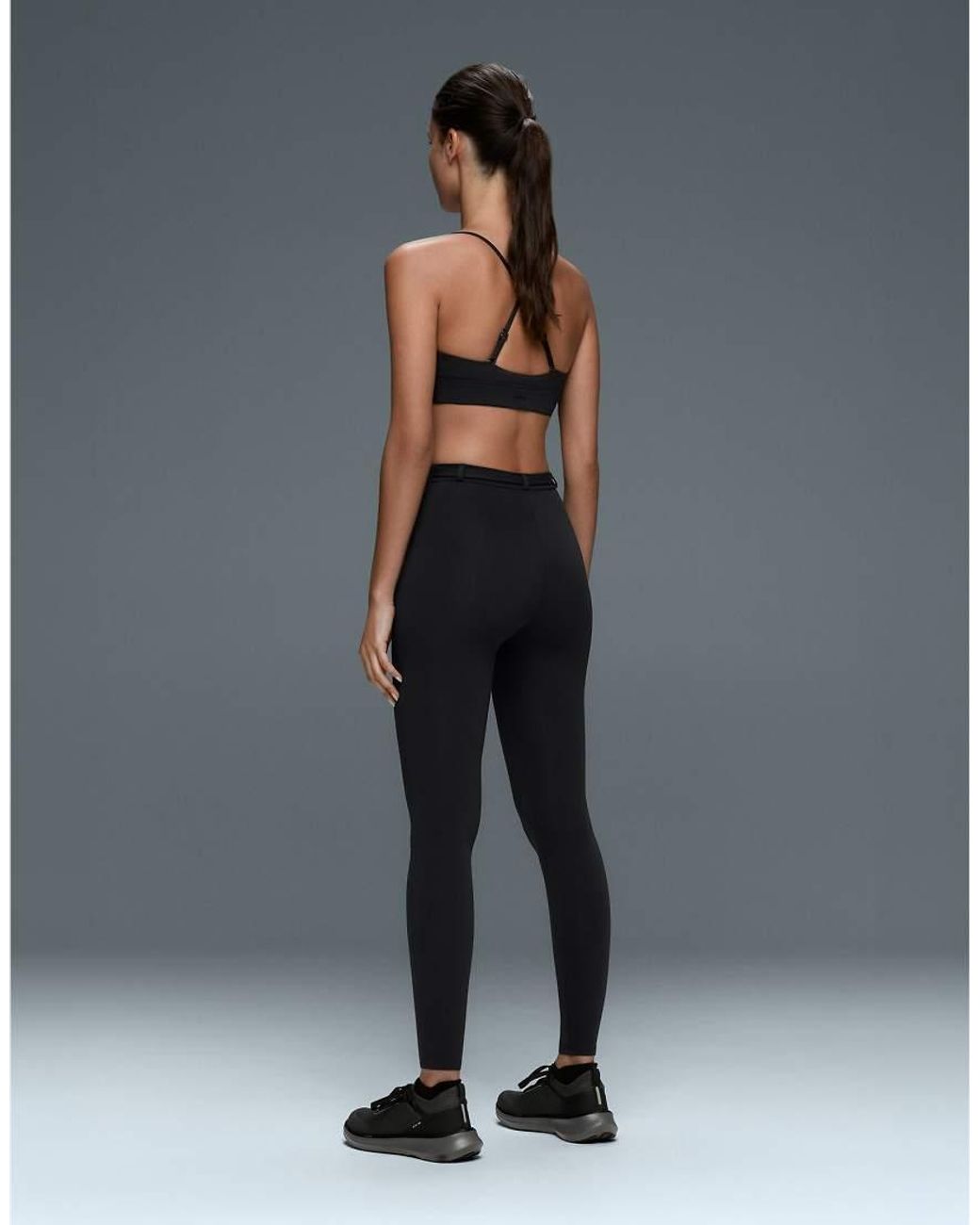 Oysho White Comfortlux High-rise 65cm Ankle-length leggings With Belt