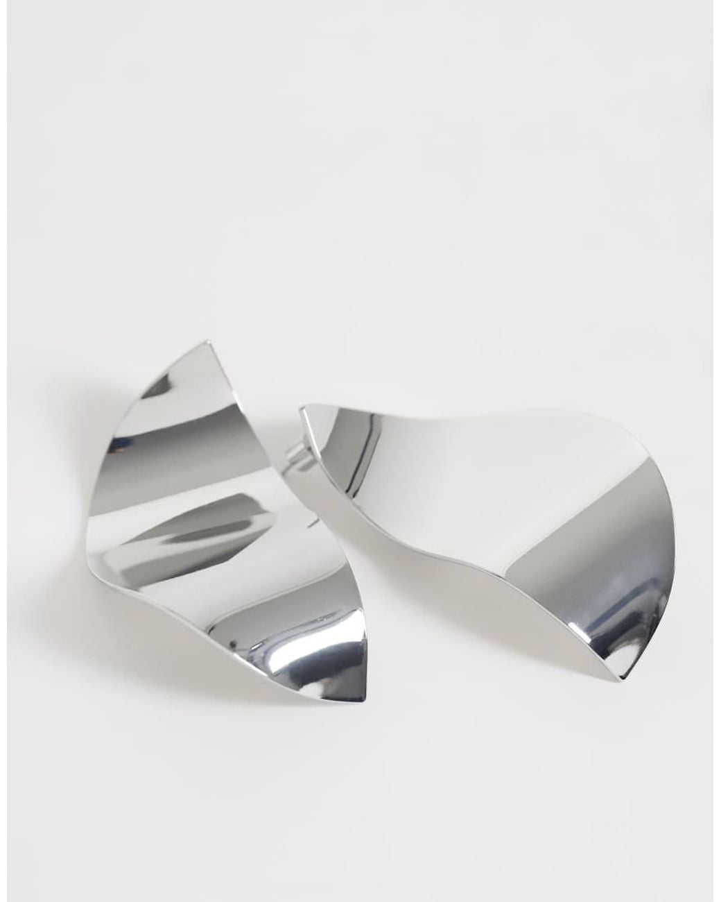 ASOS Metallic Large Abstract Earrings