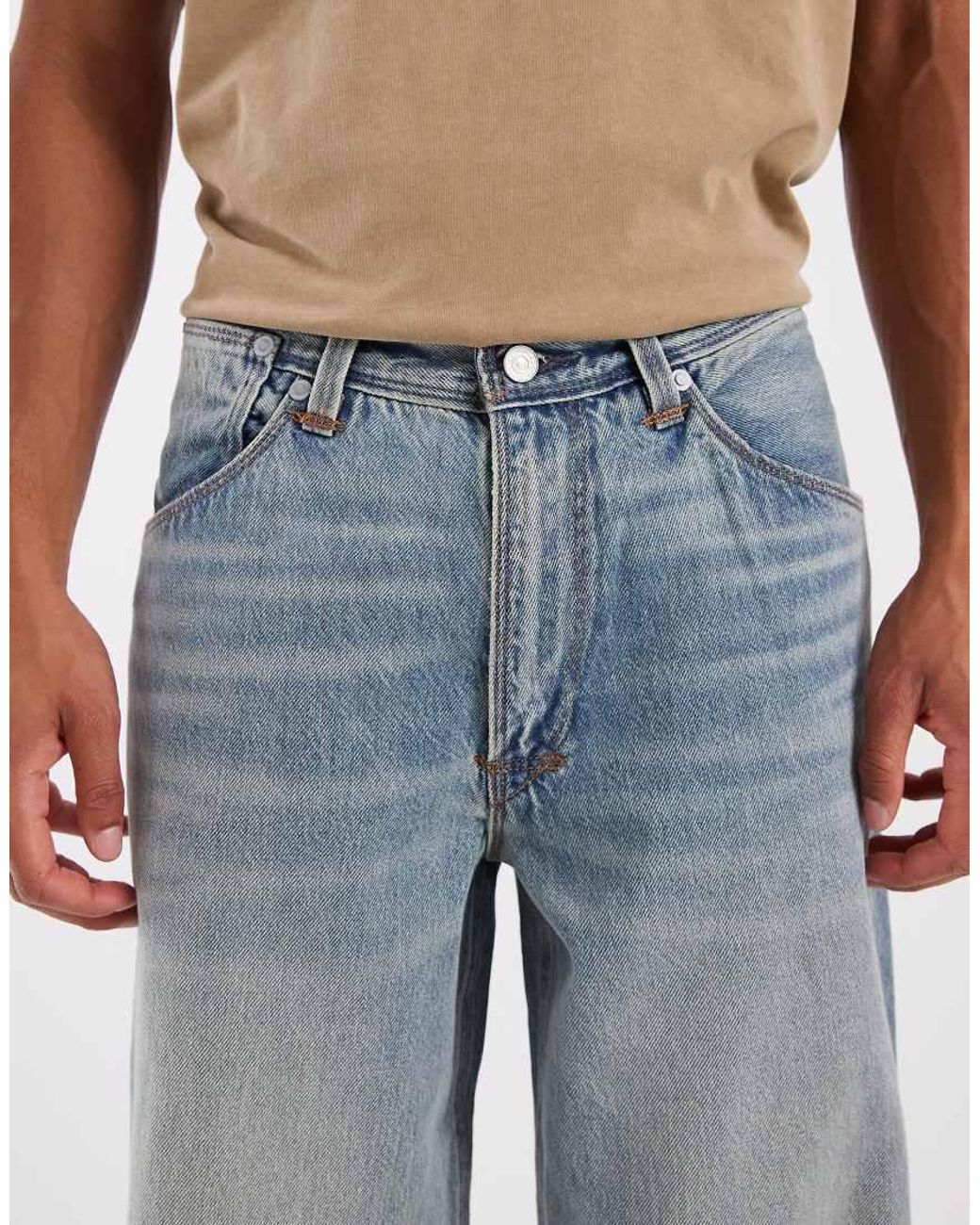 Levi's Blue Baggy Wide Leg Jeans for men